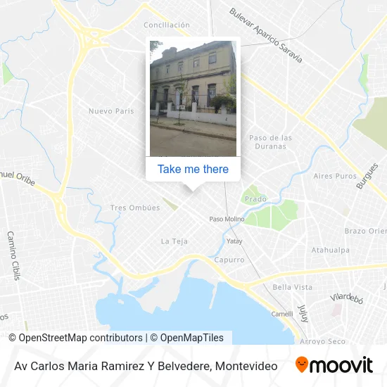 Mapa de Av Carlos Maria Ramirez Y Belvedere