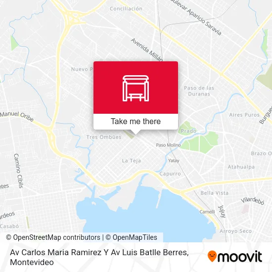 Mapa de Av Carlos Maria Ramirez Y Av Luis Batlle Berres