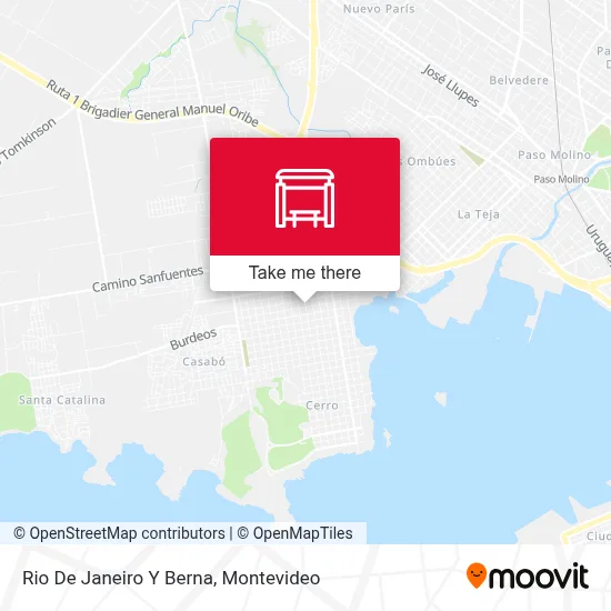 Rio De Janeiro Y Berna map
