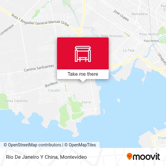 Rio De Janeiro Y China map