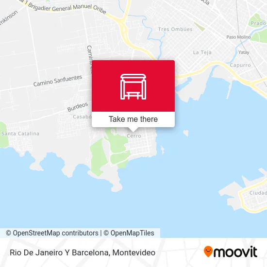 Rio De Janeiro Y Barcelona map