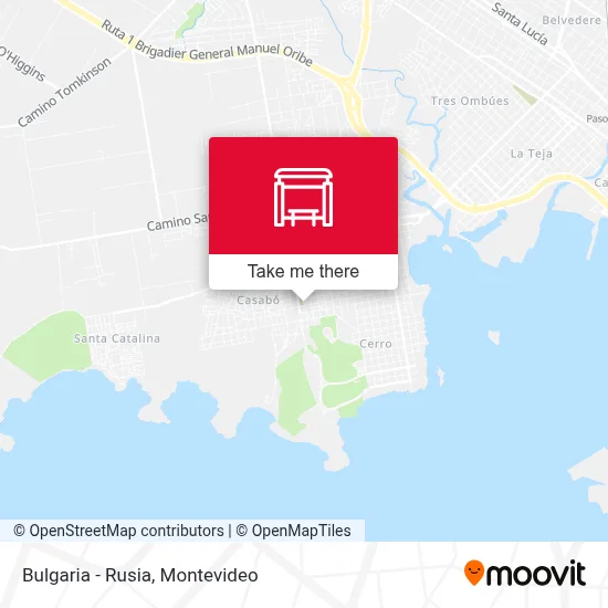 Bulgaria - Rusia map