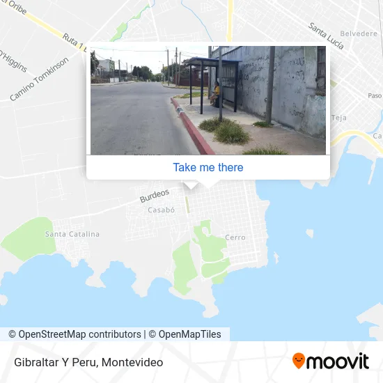 Gibraltar Y Peru map