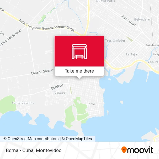 Mapa de Berna - Cuba
