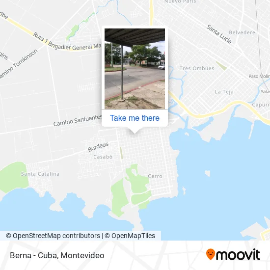 Mapa de Berna - Cuba
