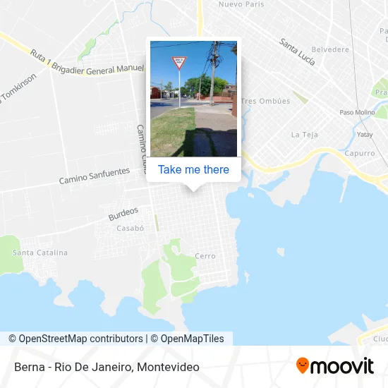 Berna - Rio De Janeiro map