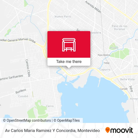 Mapa de Av Carlos Maria Ramirez Y Concordia