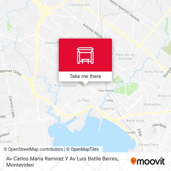 Mapa de Av Carlos Maria Ramirez Y Av Luis Batlle Berres