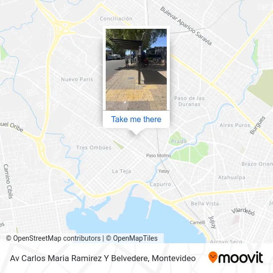Mapa de Av Carlos Maria Ramirez Y Belvedere