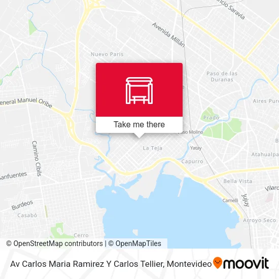 Mapa de Av Carlos Maria Ramirez Y Carlos Tellier