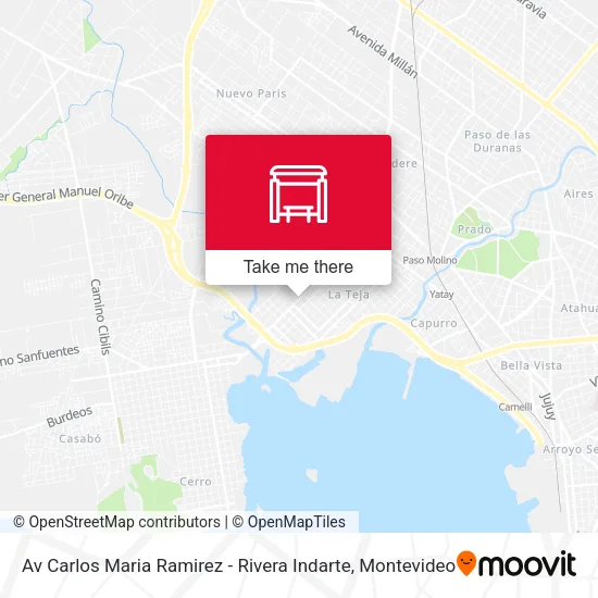 Av Carlos Maria Ramirez - Rivera Indarte map