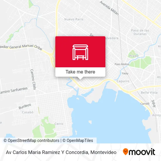 Mapa de Av Carlos Maria Ramirez Y Concordia