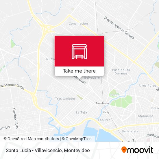 Santa Lucia - Villavicencio map