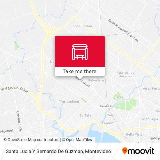 Santa Lucia Y Bernardo De Guzman map