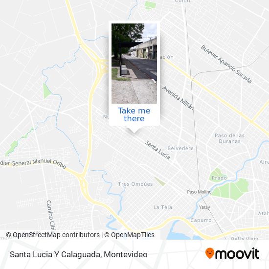 Mapa de Santa Lucia Y Calaguada