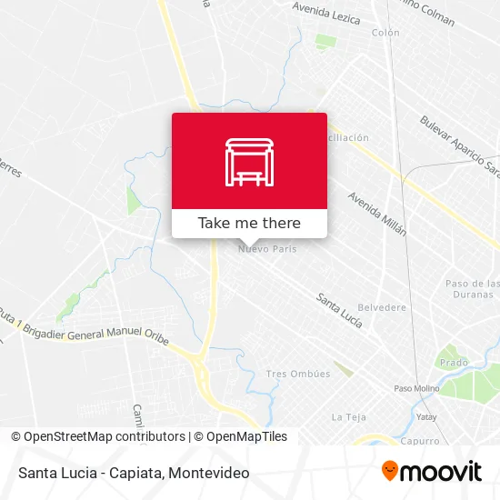 Santa Lucia - Capiata map