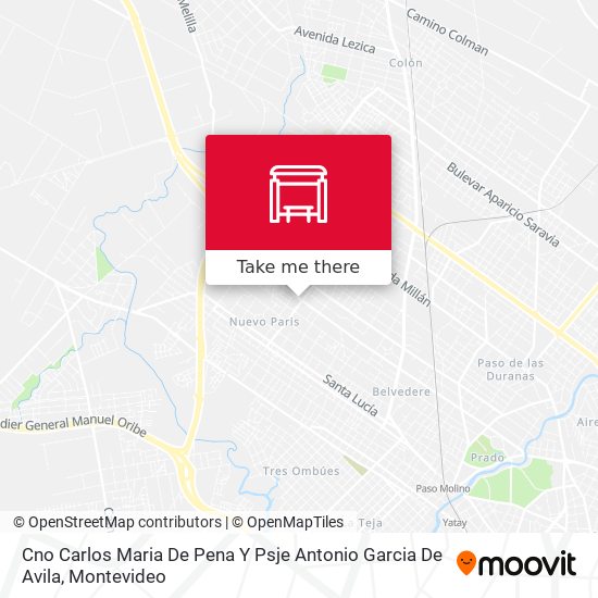 Mapa de Cno Carlos Maria De Pena Y Psje Antonio Garcia De Avila