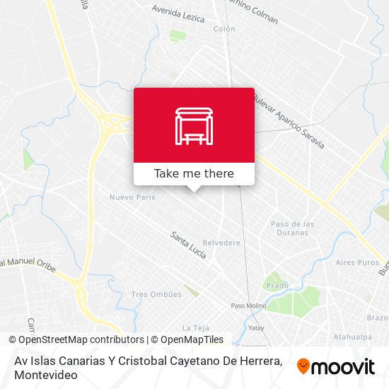 Av Islas Canarias Y Cristobal Cayetano De Herrera map