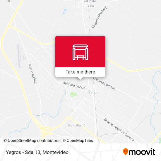 Yegros - Sda 13 map