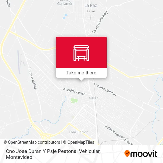 Mapa de Cno Jose Duran Y Psje Peatonal Vehicular