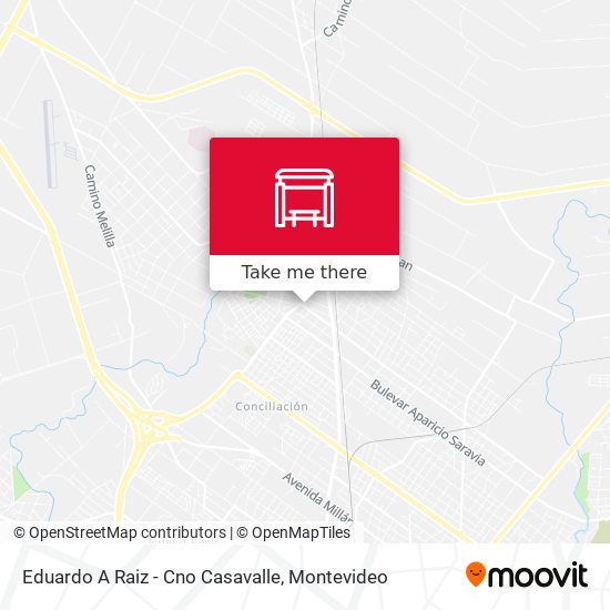 Eduardo A Raiz - Cno Casavalle map