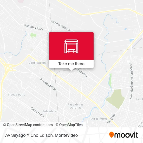 Av Sayago Y Cno Edison map