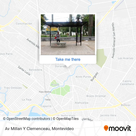 Mapa de Av Millan Y Clemenceau