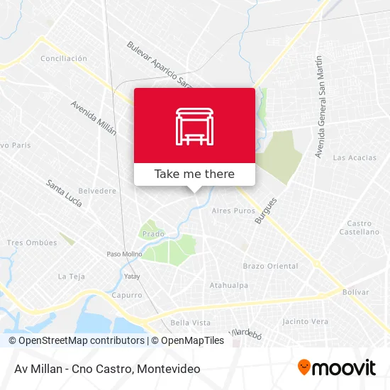 Mapa de Av Millan - Cno Castro