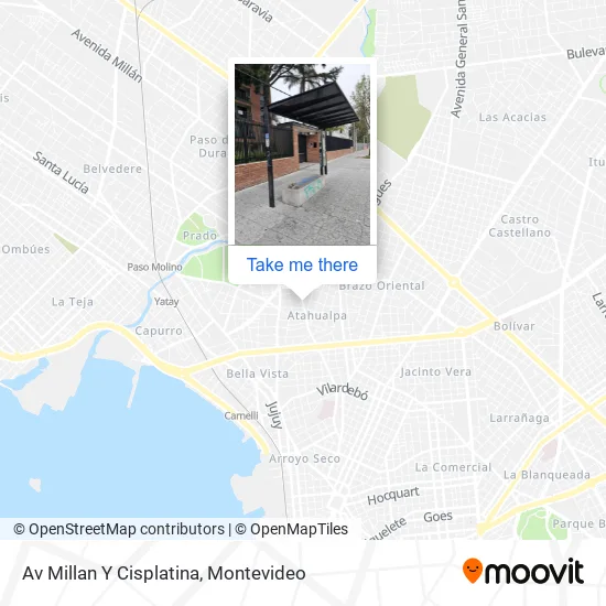 Mapa de Av Millan Y Cisplatina