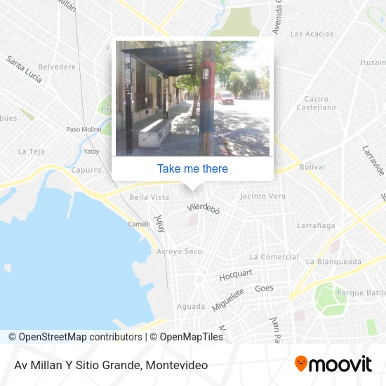 Mapa de Av Millan Y Sitio Grande