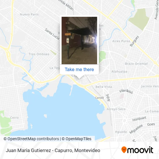 Mapa de Juan Maria Gutierrez - Capurro