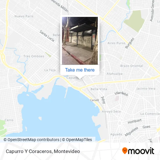 Capurro Y Coraceros map