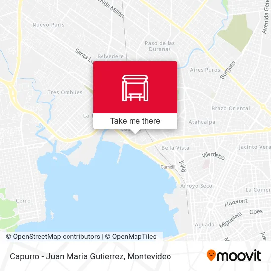 Capurro - Juan Maria Gutierrez map