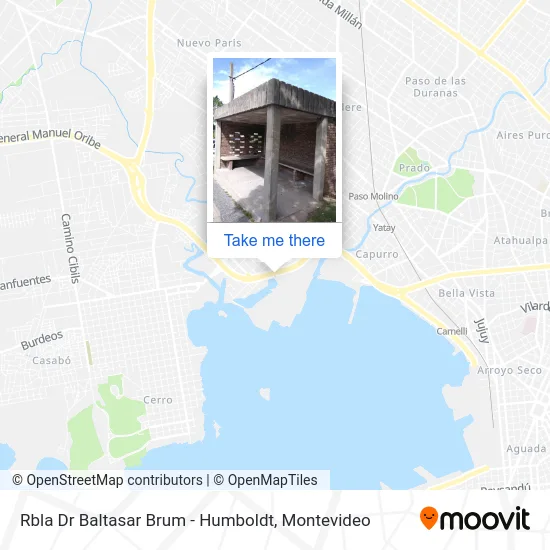 Rbla Dr Baltasar Brum - Humboldt map