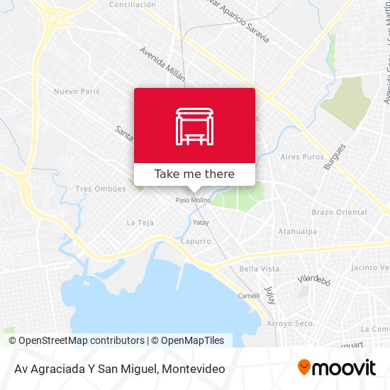 Av Agraciada Y San Miguel map
