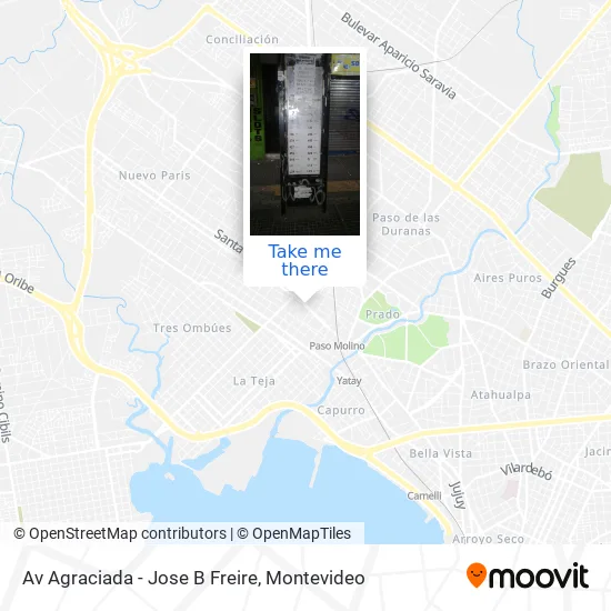 Mapa de Av Agraciada - Jose B Freire