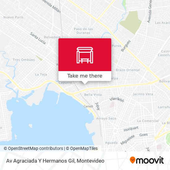 Av Agraciada Y Hermanos Gil map