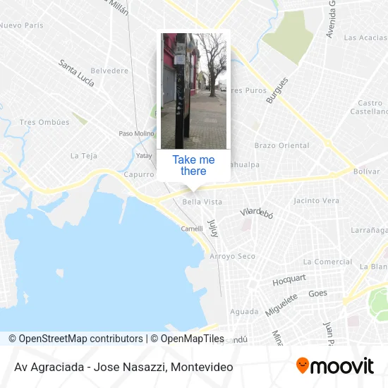 Mapa de Av Agraciada - Jose Nasazzi