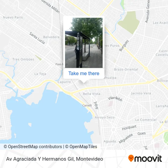 Av Agraciada Y Hermanos Gil map