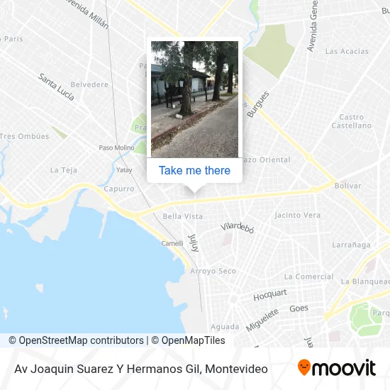 Av Joaquin Suarez Y Hermanos Gil map