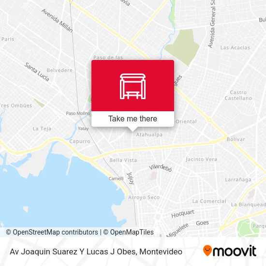 Mapa de Av Joaquin Suarez Y Lucas J Obes