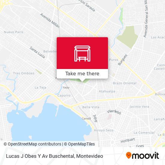 Lucas J Obes Y Av Buschental map