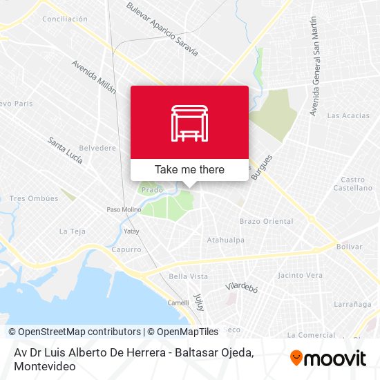 Mapa de Av Dr Luis Alberto De Herrera - Baltasar Ojeda