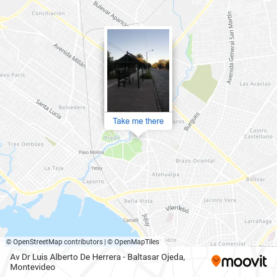 Mapa de Av Dr Luis Alberto De Herrera - Baltasar Ojeda