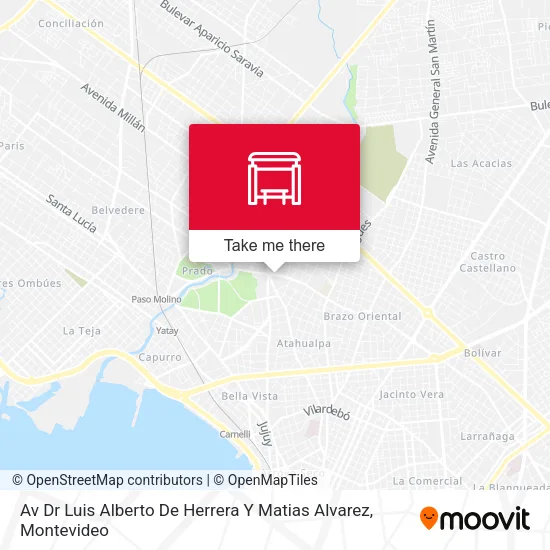 Mapa de Av Dr Luis Alberto De Herrera Y Matias Alvarez