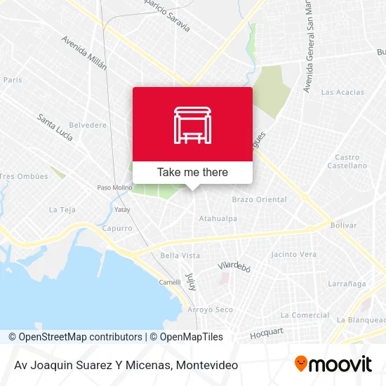 Mapa de Av Joaquin Suarez Y Micenas