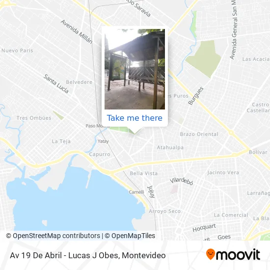 Av 19 De Abril - Lucas J Obes map