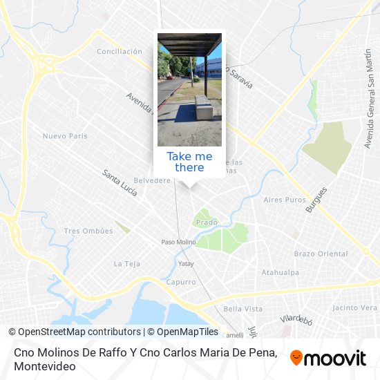 Cno Molinos De Raffo Y Cno Carlos Maria De Pena map