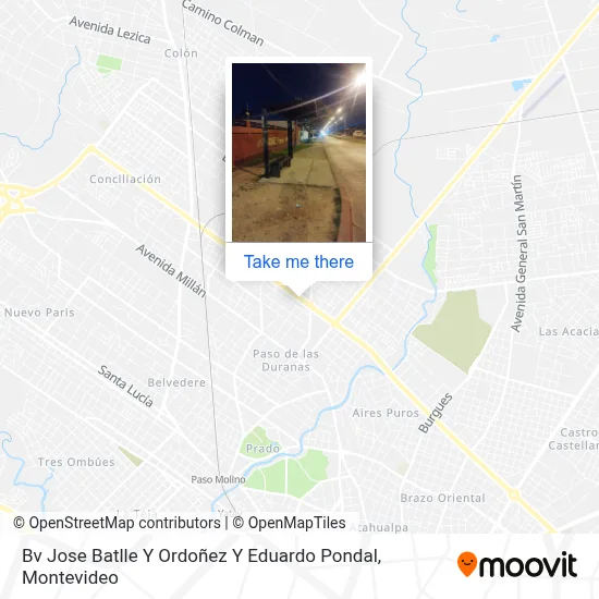 Bv Jose Batlle Y Ordoñez Y Eduardo Pondal map