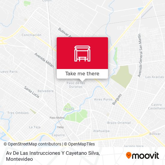 Av De Las Instrucciones Y Cayetano Silva map